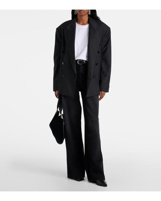 Isabel Marant Blue Lemony Wide-Leg Jeans