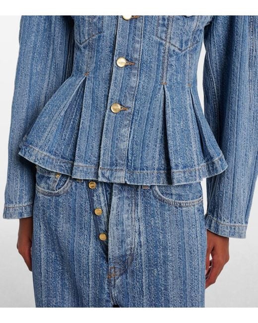 Ganni Blue Denim Jacket