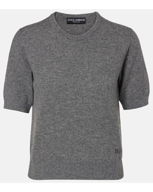Dolce & Gabbana Gray Pullover Aus Kaschmir
