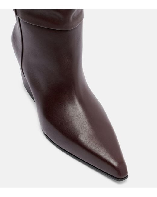 Paris Texas Brown Jane 60 Leather Knee-High Boots