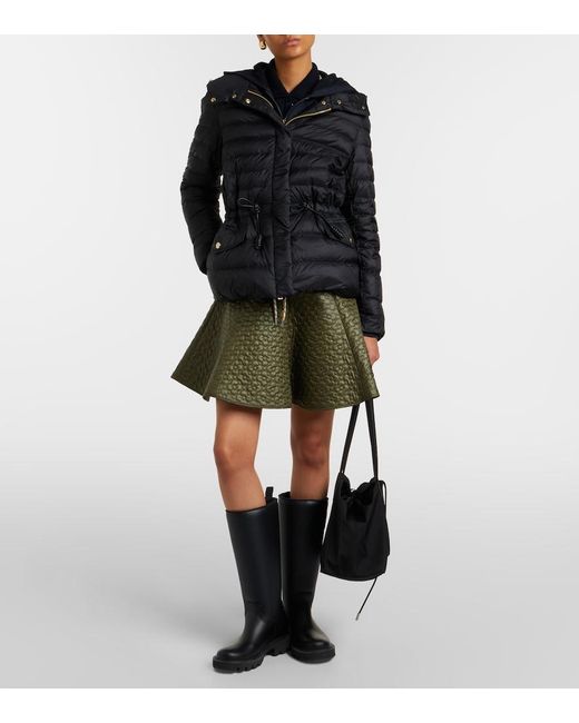 Moncler Black Raies Hooded Quilted Down Jacket