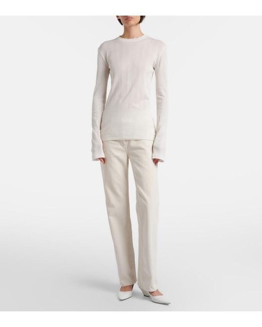 The Row Natural Fargo Straight Jeans
