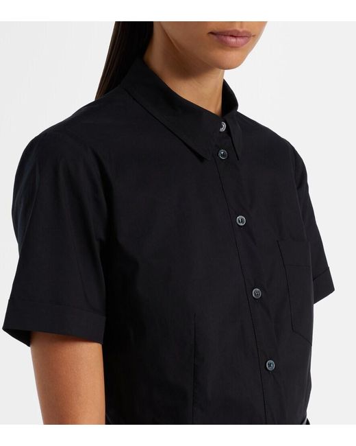 Altuzarra Black Kiera Cotton-Blend Shirt Dress