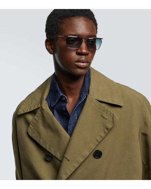 Jacques Marie Mage Blue Bresson Aviator Sunglasses for men