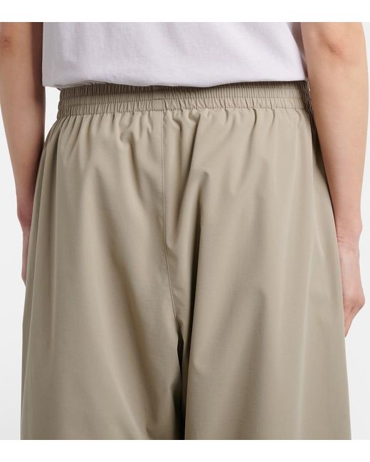 Balenciaga Natural Oversized Wide-Leg Track Pants