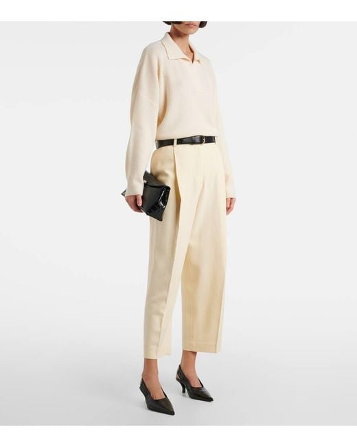 Salones Destalonados De Piel Grabada Totême  de color Black