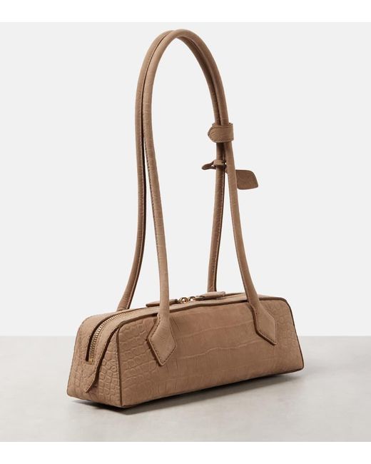Alaïa White Schultertasche Le Teckel Small Aus Leder