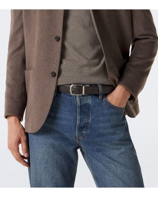 Lardini Brown Leather Belt for men