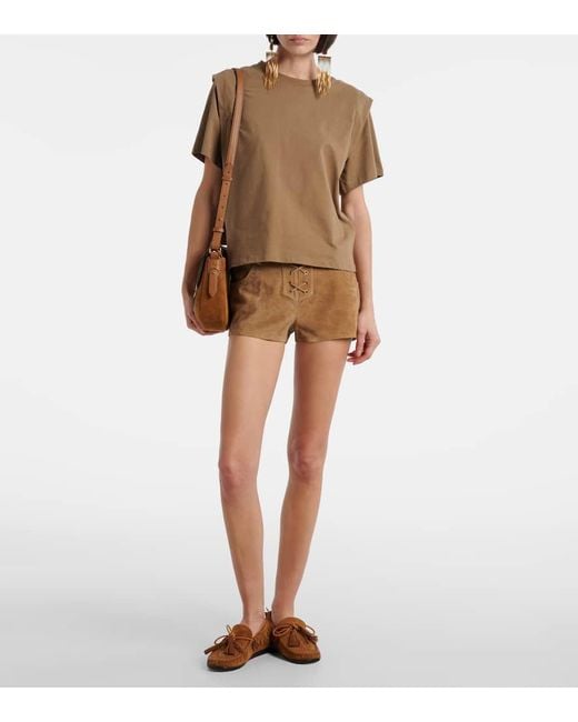 Isabel Marant Brown Fitza Fringed Suede Loafers
