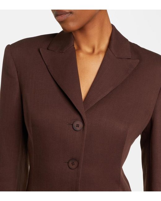 Faithfull The Brand Brown Deni Blazer