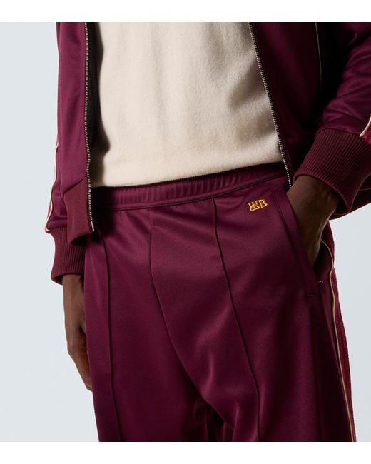 Wales Bonner Red Essence Jersey Track Pants for men