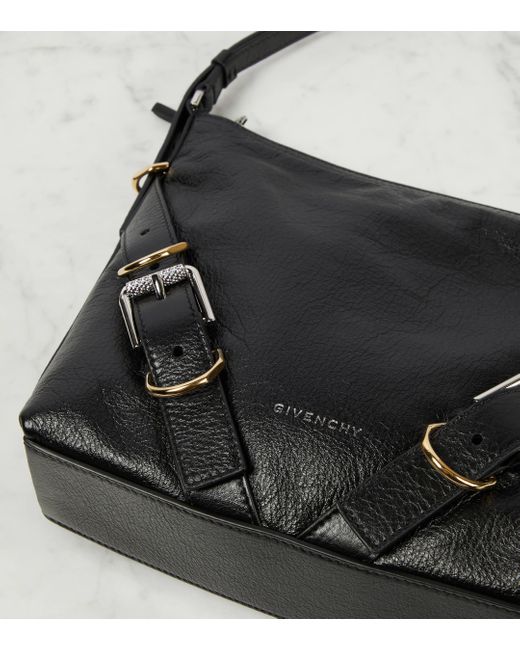 Givenchy Black Voyou Leather Crossbody Bag