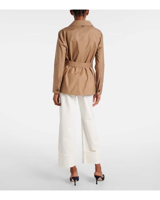 Max Mara Natural Jacke Giulia Aus Twill
