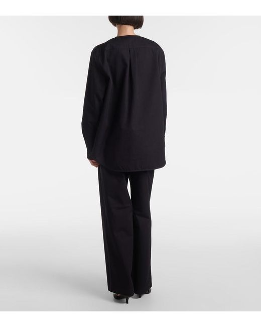 Totême Blue Cotton Twill Shirt