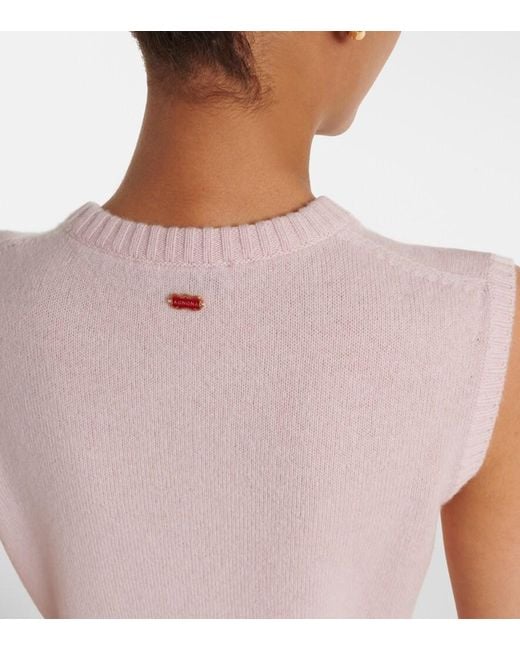 Agnona Pink Cashmere Vest