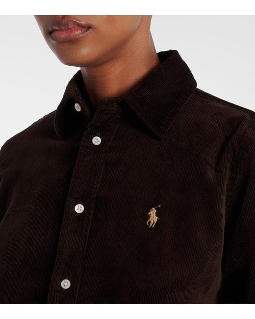 Polo Ralph Lauren Black Cotton Corduroy Shirt