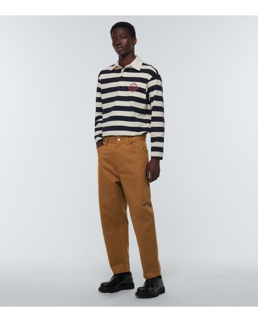 Adish Brown Sarou Cotton Chinos for men
