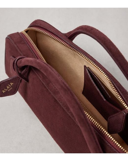 Alaïa Purple Le Teckel Suede Clutch