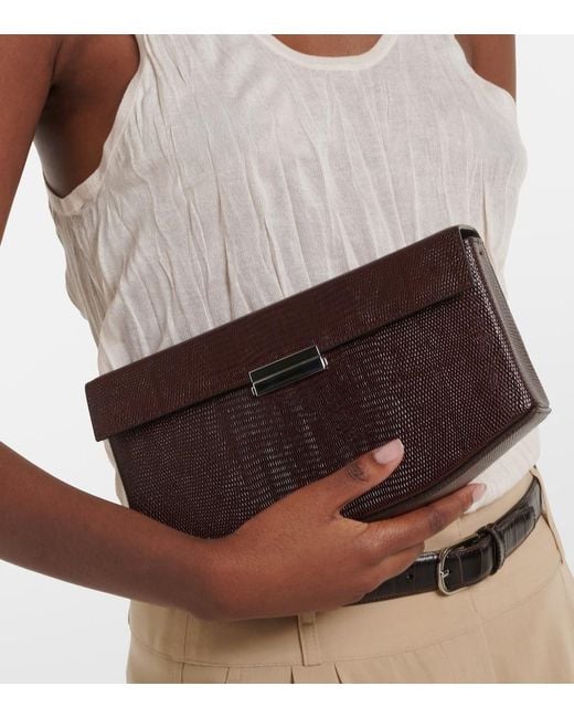 Totême Black Clip Small Leather Shoulder Bag