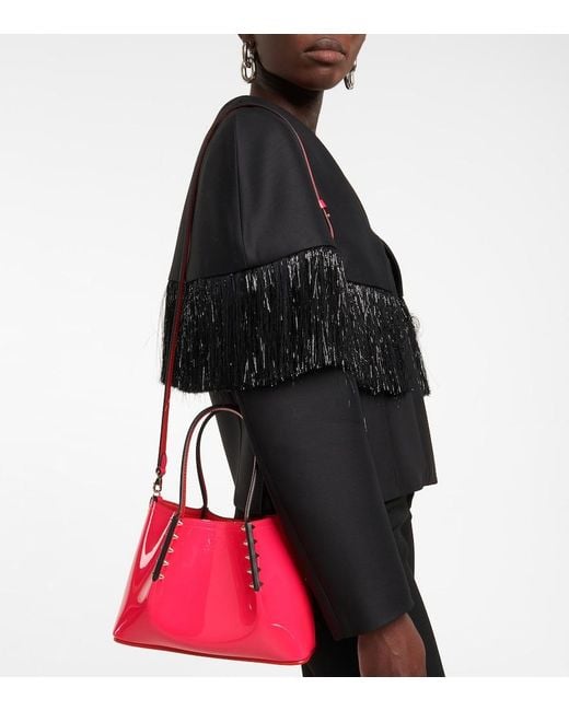 Christian Louboutin Multicolor Cabarock Mini Patent Leather Tote