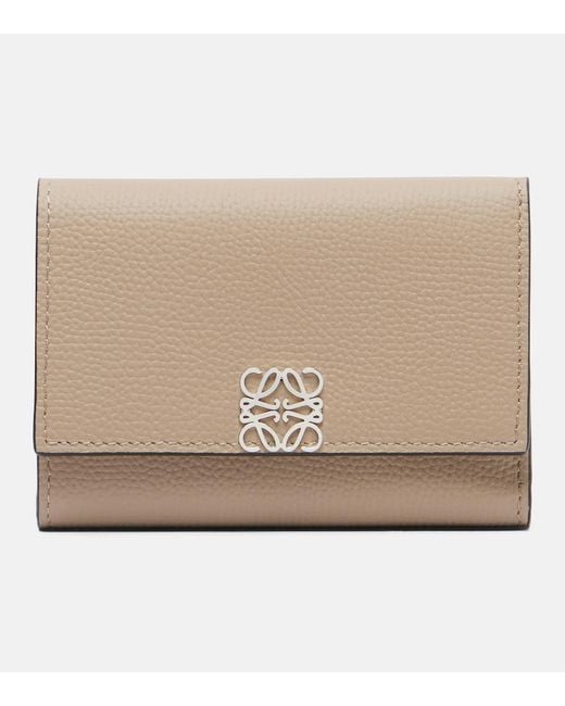 Loewe Natural Anagram Small Leather Card Holder