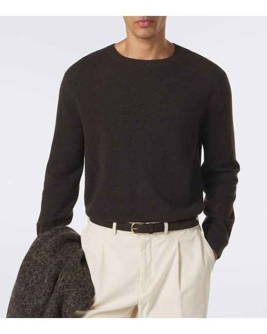 LeKasha Black Colmar Cashmere Sweater for men