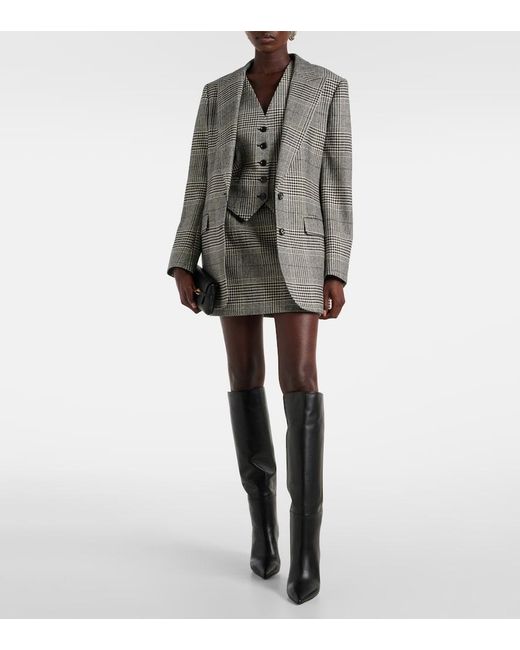 Jimmy Choo Black Alizze 85 Leather Knee-High Boots