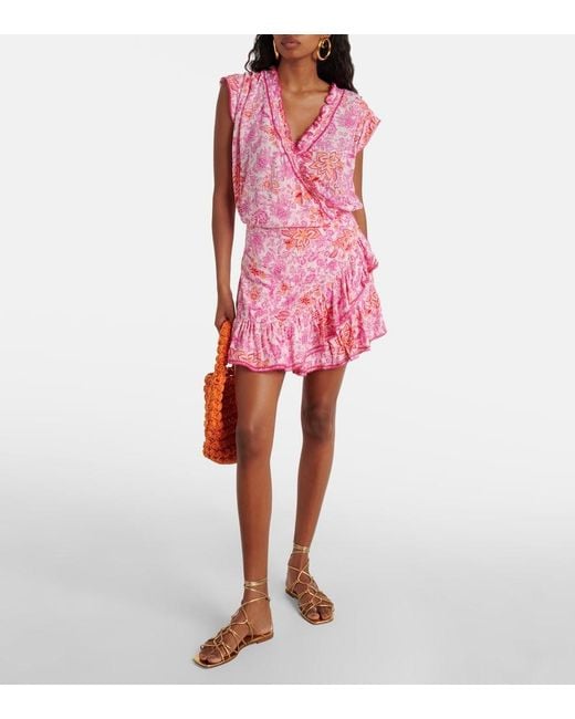 Poupette Pink Printed Minidress
