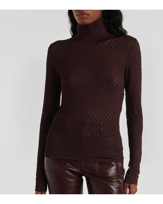 Chloé Purple Lace Top
