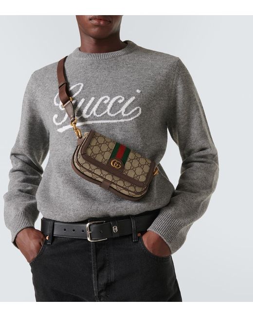 Gucci Multicolor Ophidia Gg Canvas Mini Crossbody Bag for men