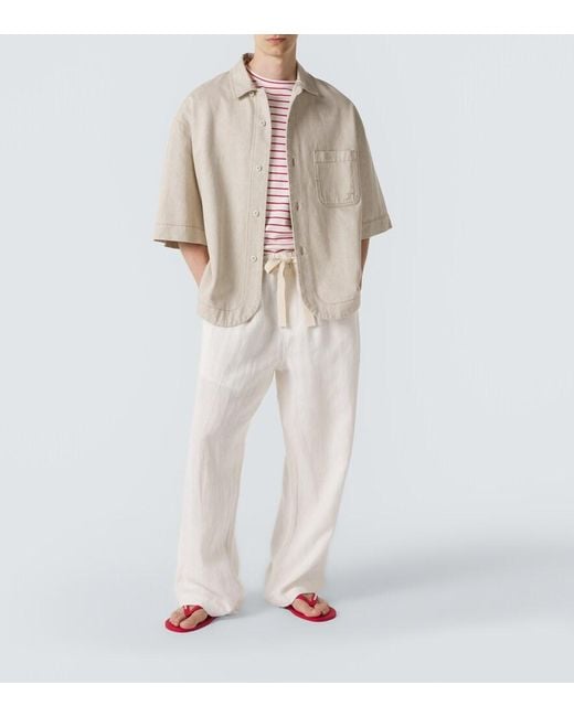 Christian Louboutin Red Logo Thong Sandals for men