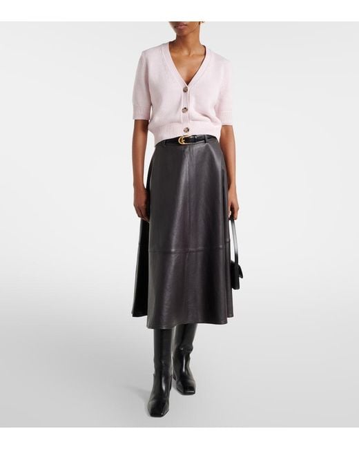Jardin Des Orangers Pink Cotton And Cashmere Cardigan