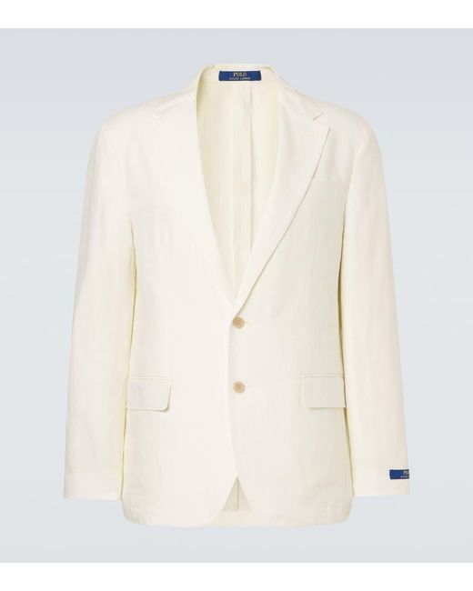 Polo Ralph Lauren Men's Natural Linen Suit Jacket
