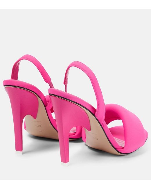 The Attico Pink Rem Slingback Sandals
