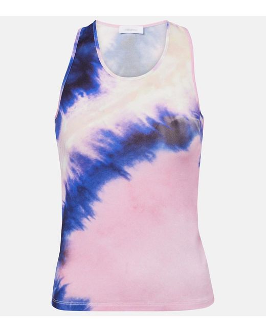 Rabanne Pink Bedrucktes Top Aus Jersey