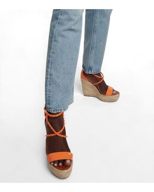 Christian Louboutin Multicolor Wedge-Sandalen Chocazeppa 120