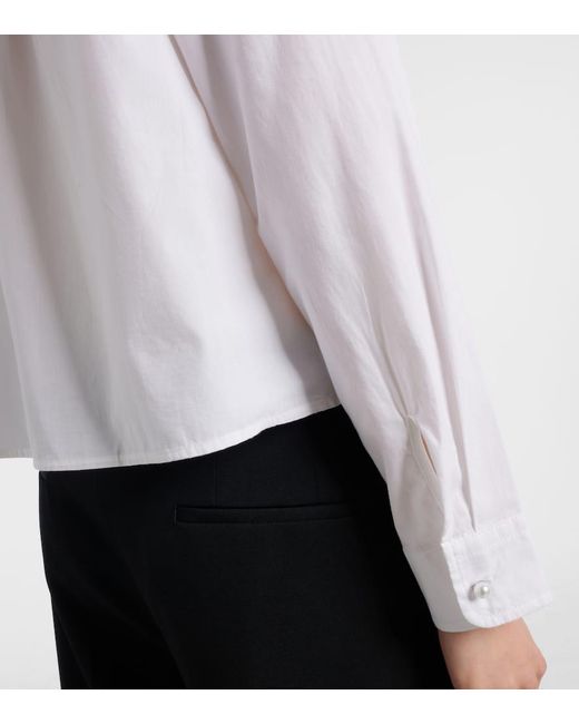 Velvet White Hemd Jocelyn Aus Baumwollpopeline