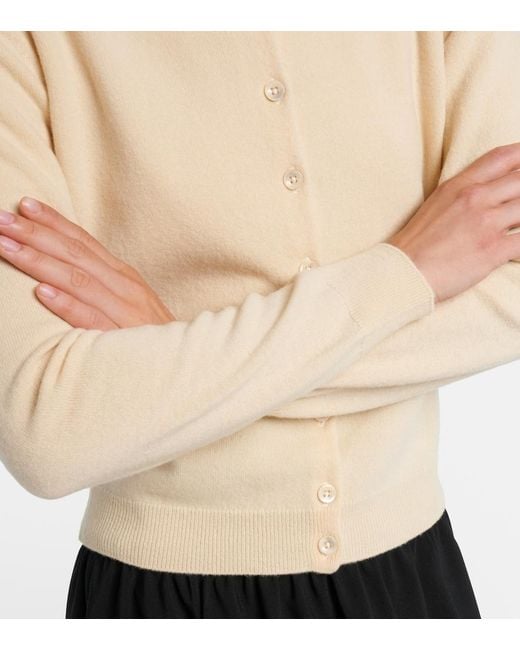 Maison Margiela Natural Virgin Wool Cardigan