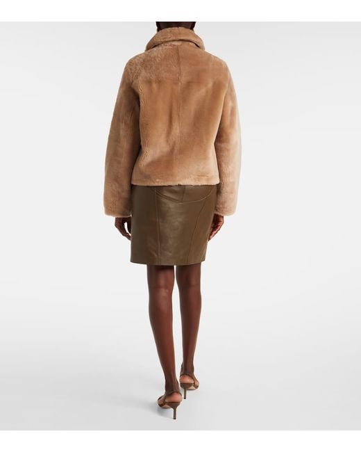 Yves Salomon Natural Shearling Jacket