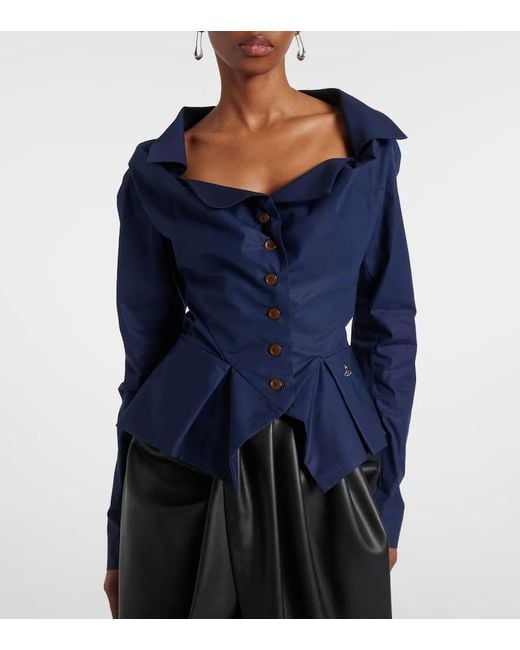 Camisa Monday De Algodon Vivienne Westwood de color Blue