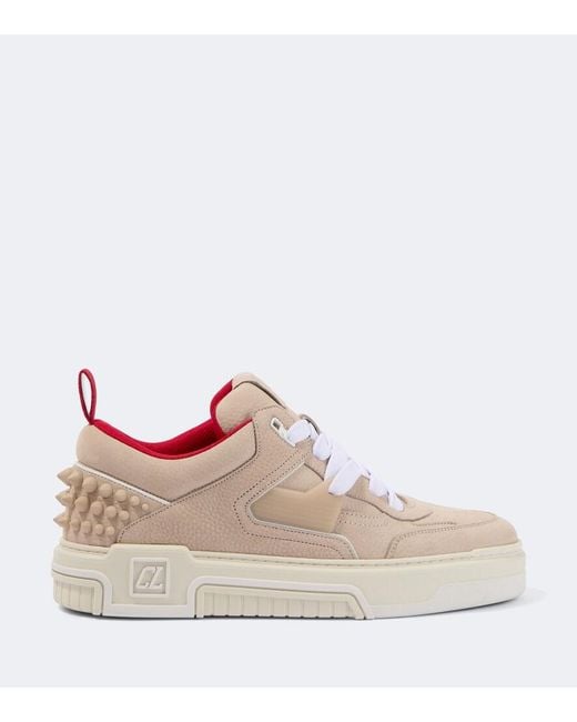 Christian Louboutin Natural Astroloubi Leather Sneakers for men