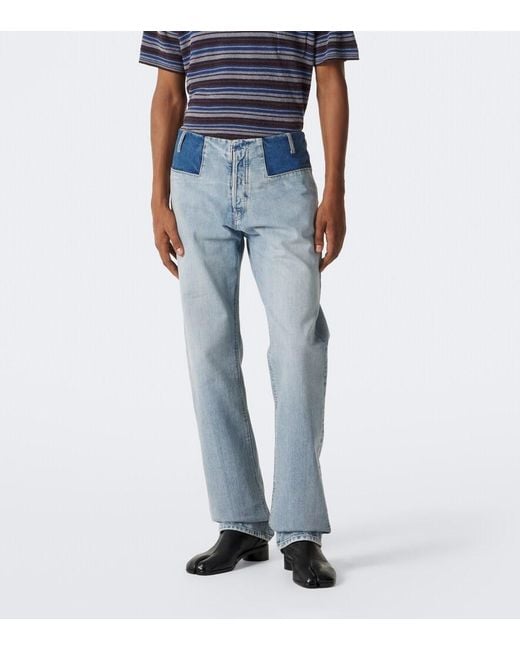Maison Margiela Blue Straight Jeans for men