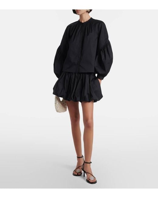 Ulla Johnson Black Bluse Rowena Aus Baumwolle