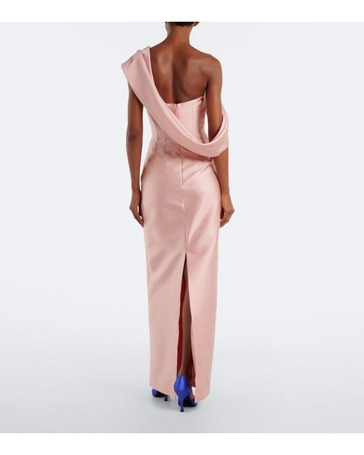 Emilia Wickstead Pink Kiana Corset Gown