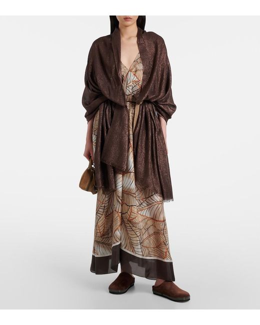 Brunello Cucinelli Brown Monili Suede Clogs