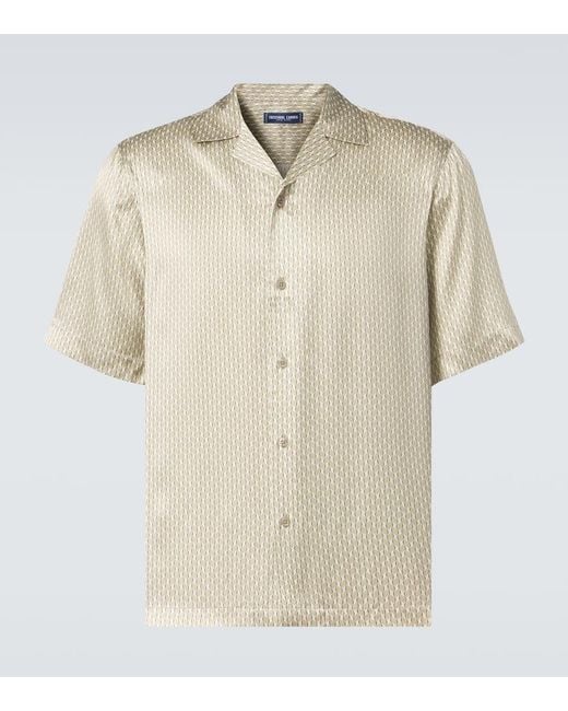 Camicia Bowling Roberto di Frescobol Carioca in Natural da Uomo