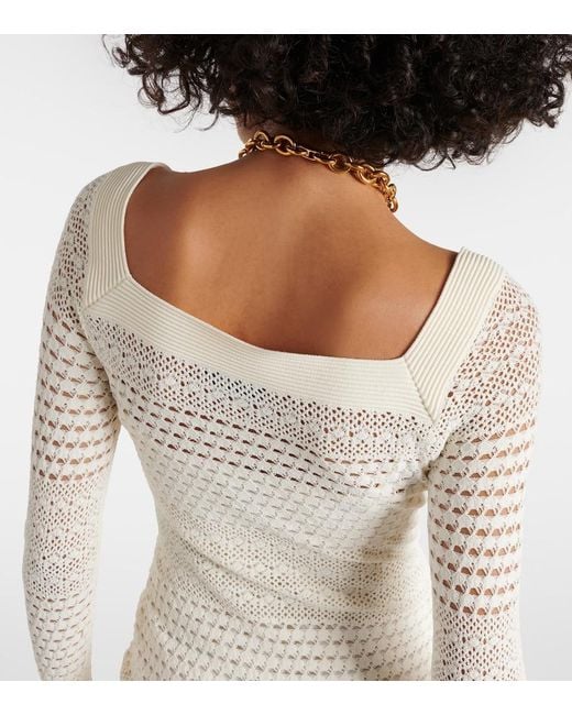 Tom Ford White Crochet Minidress