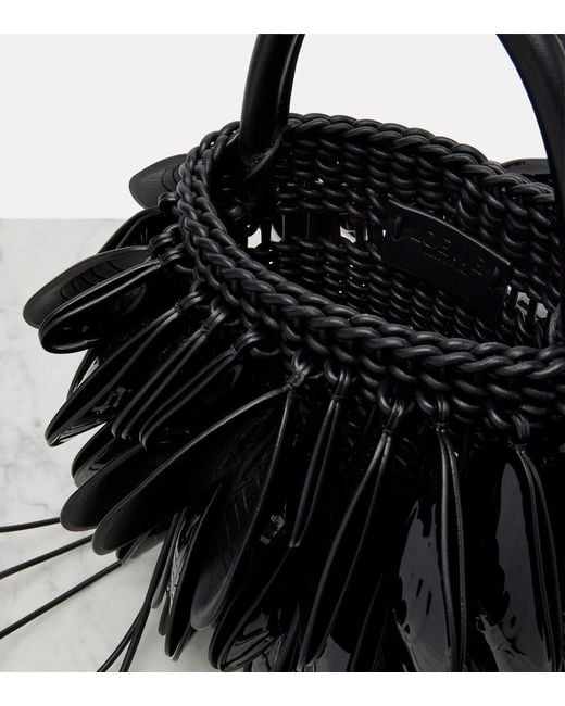 Loewe Black Shell Small Leather Bucket Bag