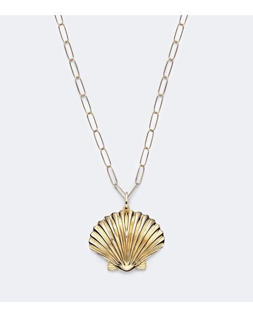 Mateo Metallic Venus Large 14Kt Pendant Necklace