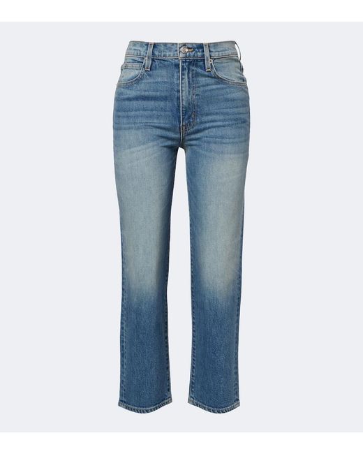 SLVRLAKE Denim Blue London Cropped Jeans